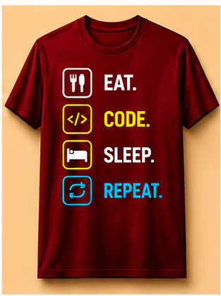 Eat · Code · Sleep · Repeat Tee